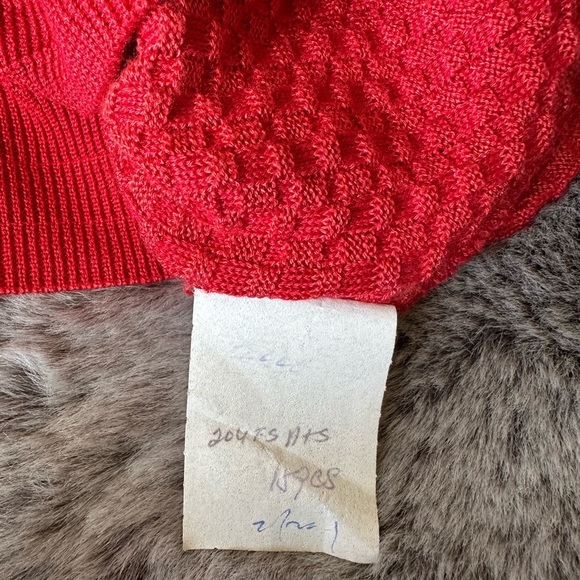 Tundra Canada Mercerized Cotton Lightweight Textured Sweater Red size Large - Picture 7 of 12